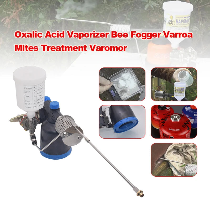 Propane Oxalic Acid Vaporizer Bee Fogger Varroa Mites Treatment Varomor Most Effective Tool Mite Fogger Apicultura Equipment