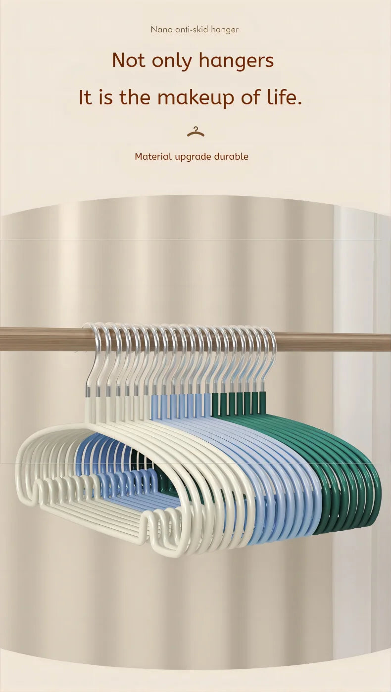 10PCS Simple Clothes Hanger Non Slip Dormitory Household Clothes Hanging to Prevent Clothes Deformation Clothes Storage