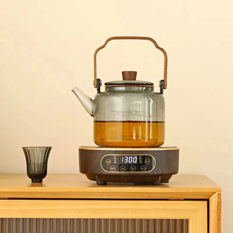 220V Electric Ceramic Stove Tea Stove Electric Hot Plate Heater Stove 7 Gear Heating Furnace Smart Tea Maker Water Boiler 1300W