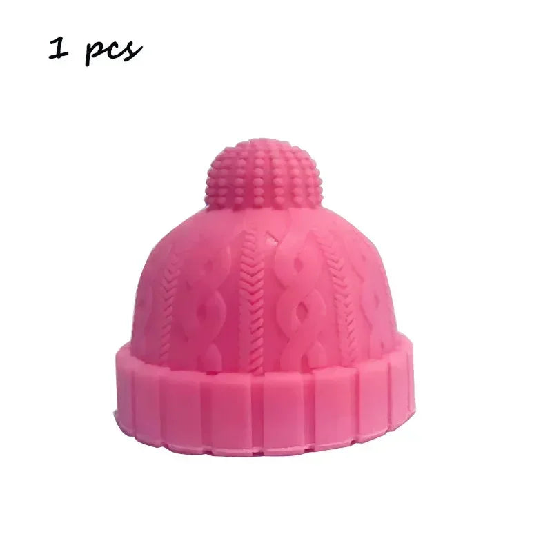 Creative Christmas Magic Hat Wine Stoppers Silicone Wine Stopper Reusable Decorative Seal Stopper Cap for Wine Beverage