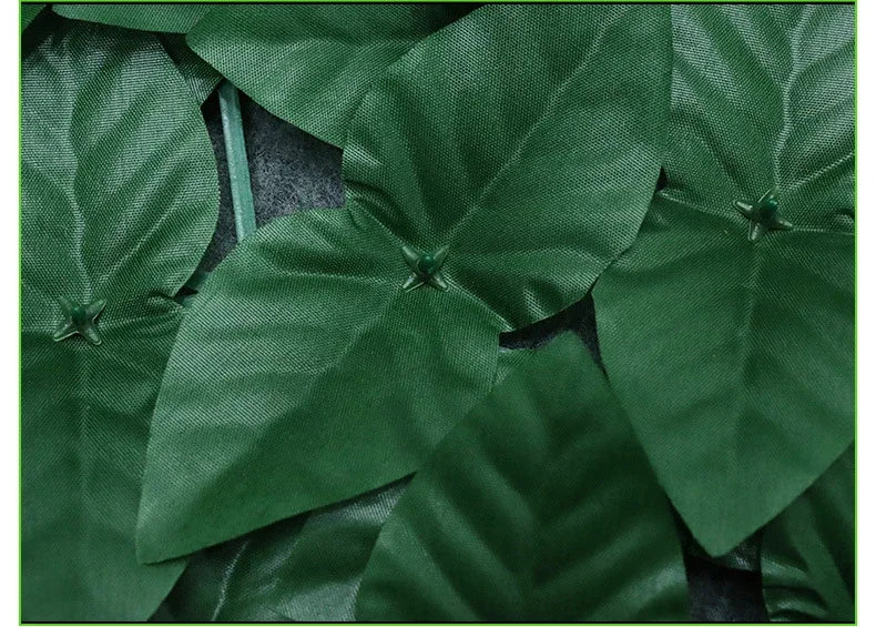 Artificial Leaf Privacy Fence Screen  Fake Hedge Panels Balcony Screen Ivy Leaves Fence Screen for Wall Garden Patio Decor