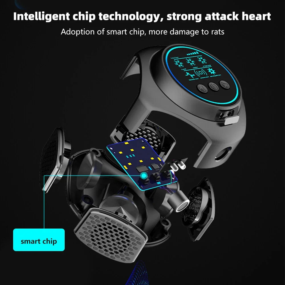 Ultrasonic Electronic Rodent Repellent 360°all-round Degrees Rat Repeller Effectively Repel Flies Cockroaches Mosquitoes