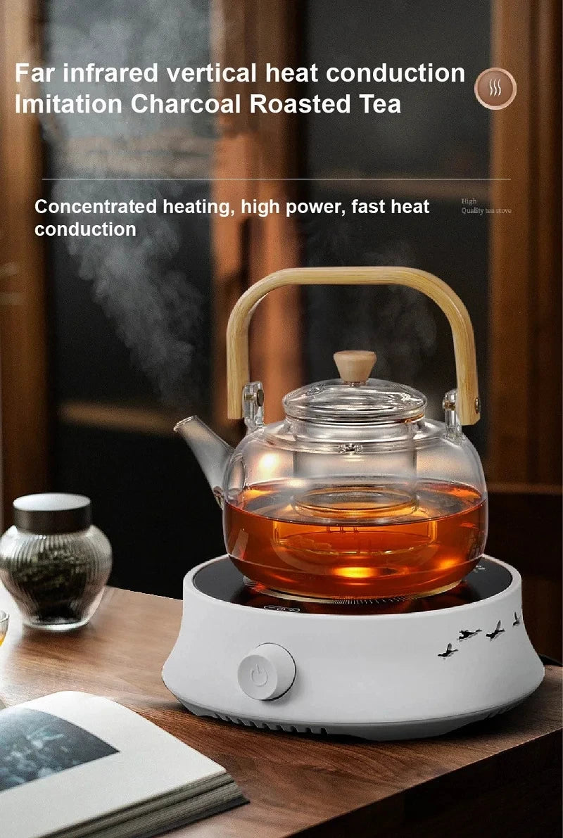 220V Mini Electric Stove Boiling Water Stove Household Tea Making Machine Multi-function Coffee Tea Heater Heating Stove 800W