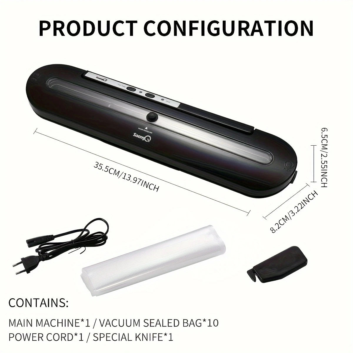 220V Vacuum Sealing Machine Food Packaging Machine Freshness Sealing Machine Plastic Sealing Machine Home Commercial Automatic