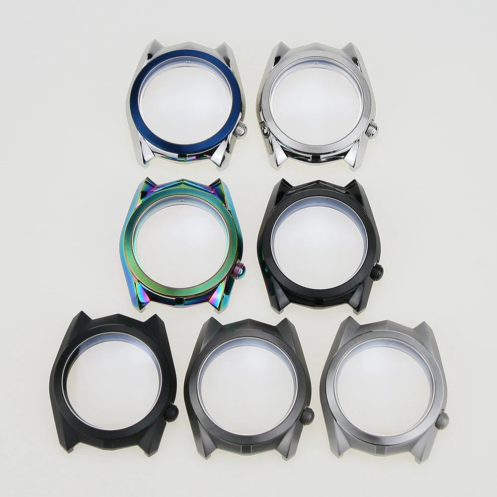 New Car Design 40mm 316L Stainless Steel Fit NH34 NH35 NH36 Movement Sapphire Glass Watch Case