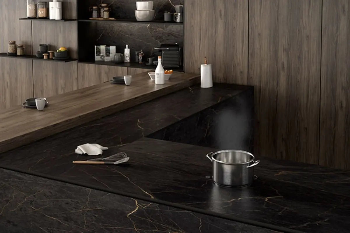 Invisible Built In Induction Hob Cooktop Stove Cooker Under Granite Marble Countertop Hidden 4 burner Hob Separated Control