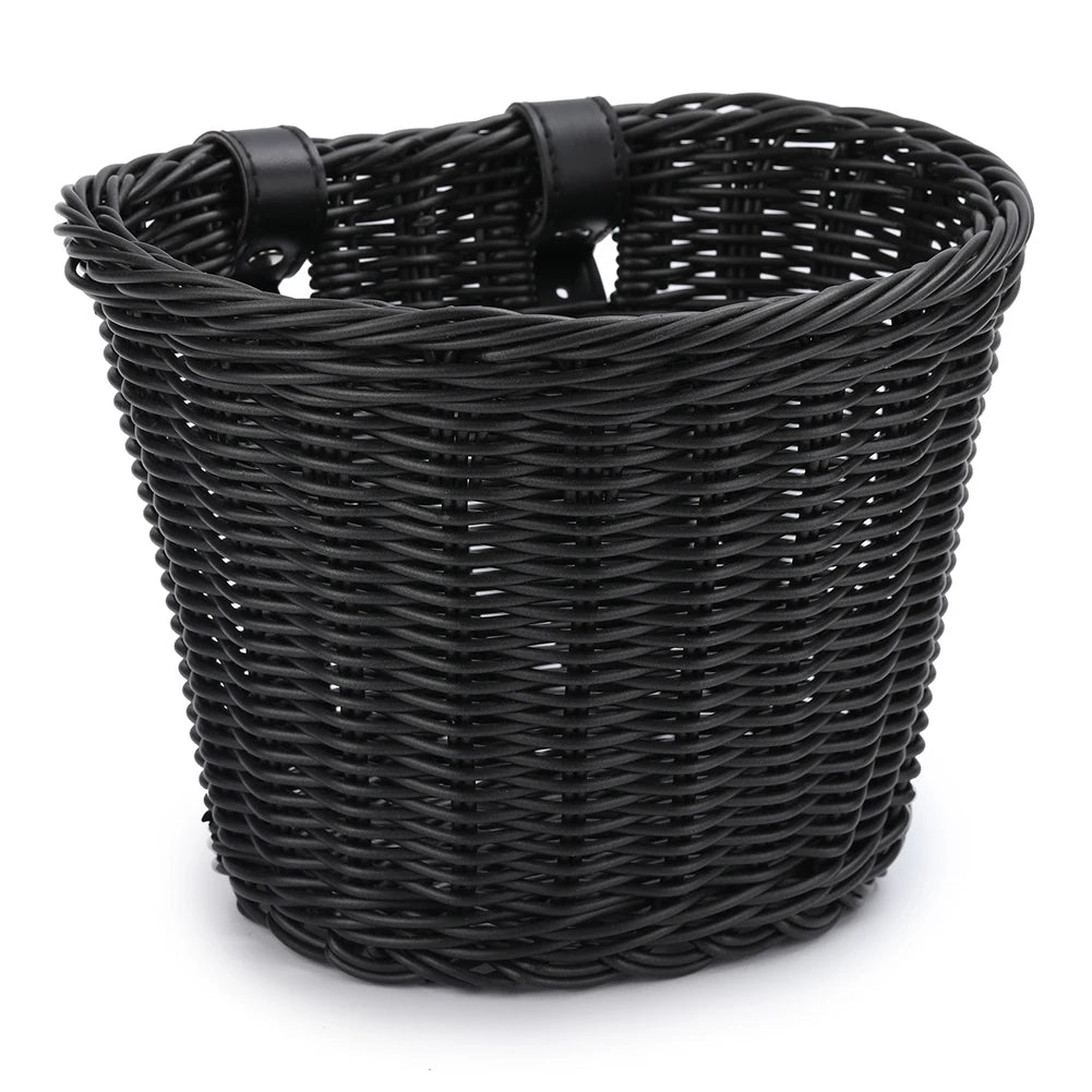 Kids Bike Basket Cycling Handlebar Pouch Bicycle Wicker Baskets Child Scooter Front Storage Basket Children Bike Carrier Bags