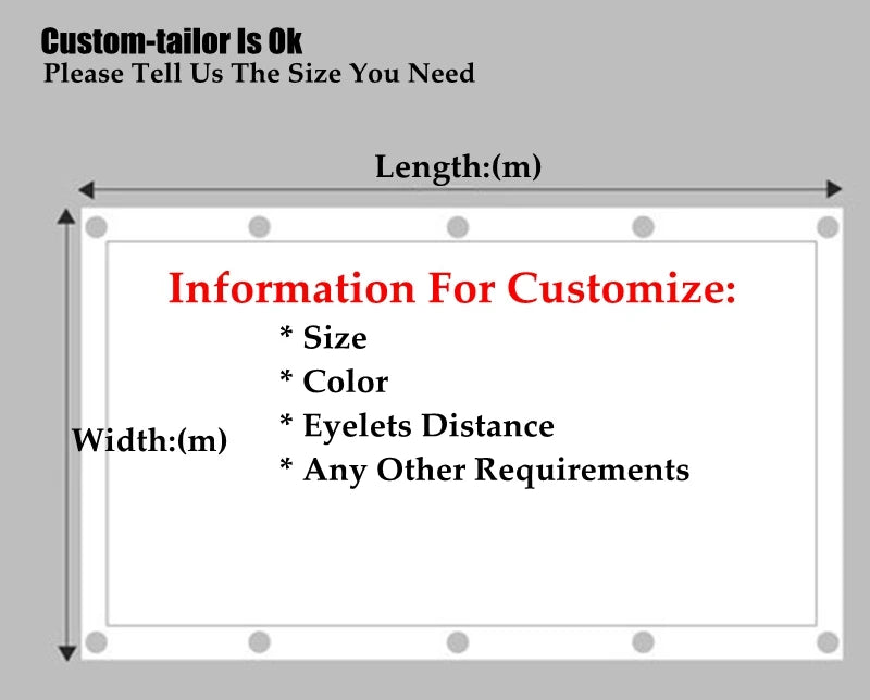 0.33MM Transparent PE Tarpaulin Garden Plant Shed Keep Warm Grid Rainproof Cloth Balcony Windows Rain Cover Waterproof Awning