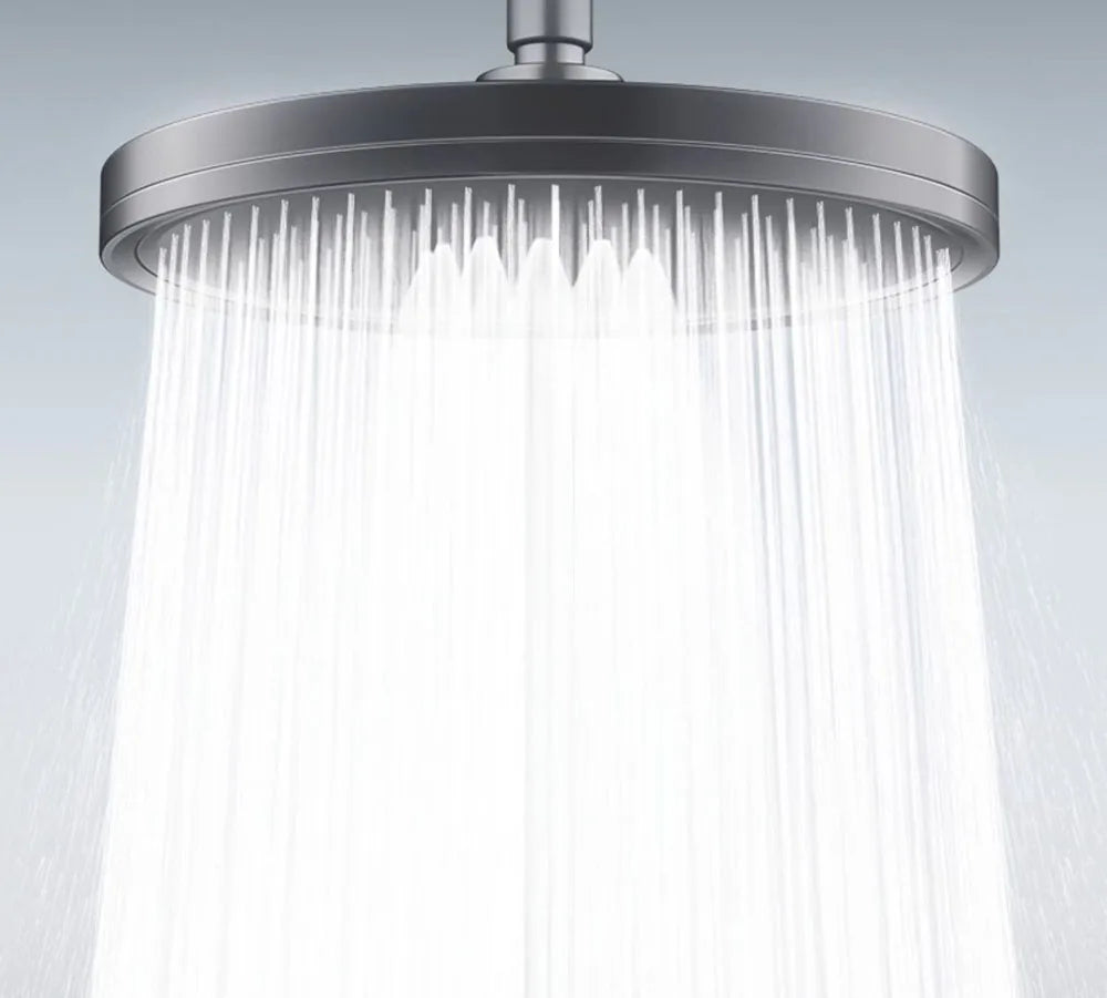 New 6 Modes Rainfall Shower Head Bathroom High Pressure Top Rain Shower Heads Shower Faucet Accessories Gun Grey/Black/Silver