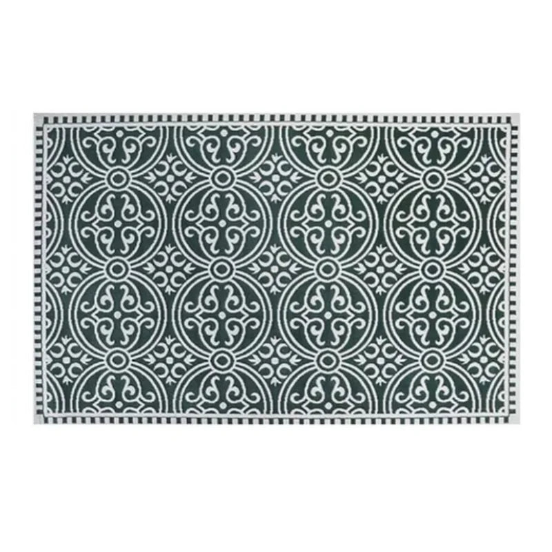 French Retro Rugs for Bedroom Checkerboard Living Room Decoration Carpet Ins Wind Plaid Bedside Floor Mat Large Area Plush Rug
