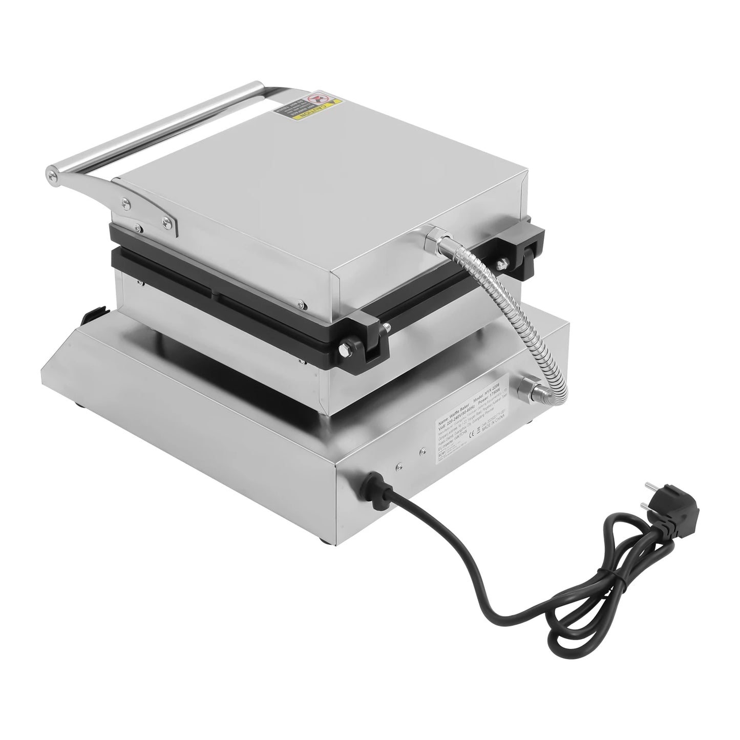 1750W Electric Waffle Maker 4 Grids Waffle Making Machine for Making Waffles Home Kitchens Commercial 50-300℃