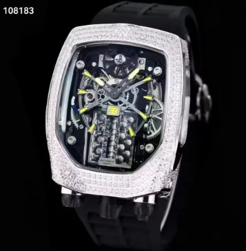 Advanced limited edition men's mechanical watch new design carving custom watch automatic mechanical men's watch men's gif