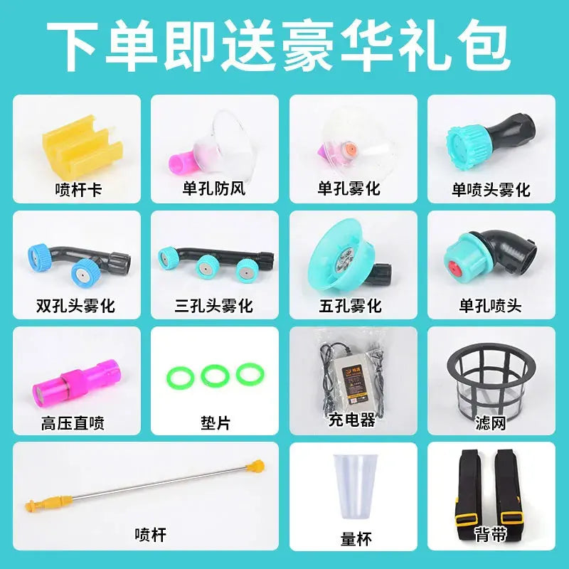 Upgrade Full-automatic Electric Stirring Sprayer Agricultural Backpack High Pressure Garden Irrigation Sprayer
