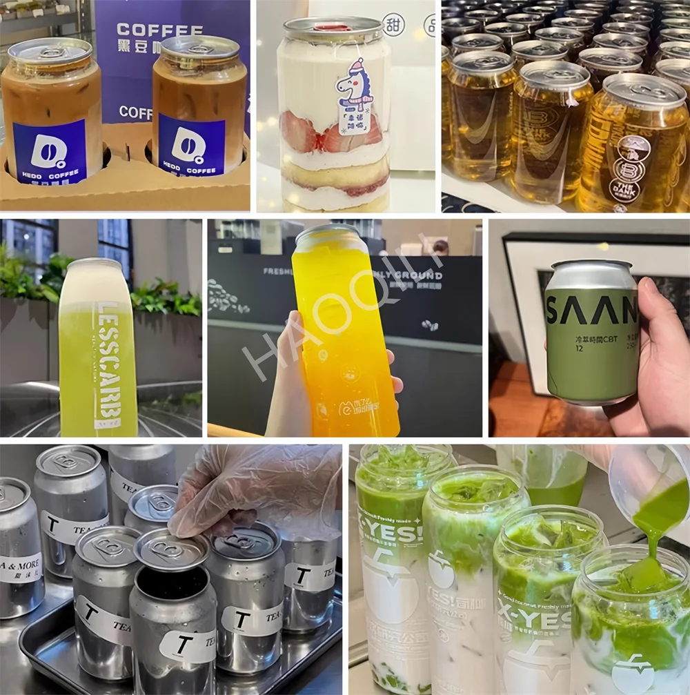 Commercial Can Sealing Machine 330/500/650ml Can Sealer 55mm Caliber Milk Tea Beverage Bottle PET Aluminum Bottle