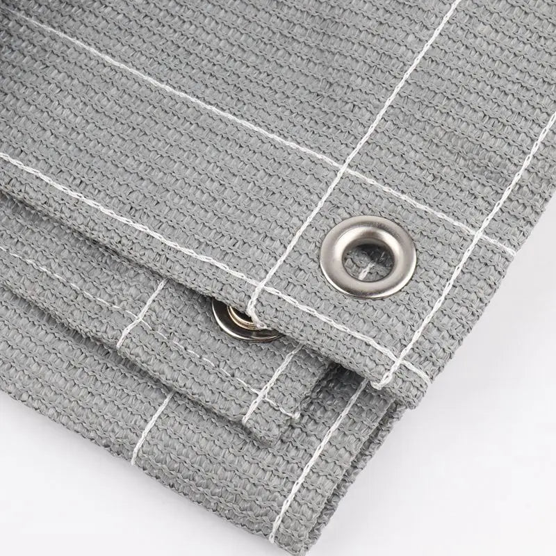 Beige Balcony Privacy HDPE Screen Fence Windscreen Cover Fabric Shade Netting UV Protection for Patio Backyard Porch Railing