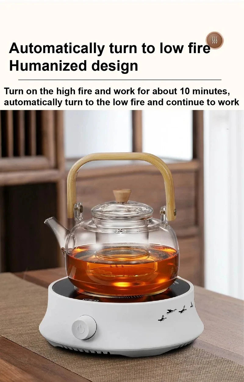 220V Mini Electric Stove Boiling Water Stove Household Tea Making Machine Multi-function Coffee Tea Heater Heating Stove 800W