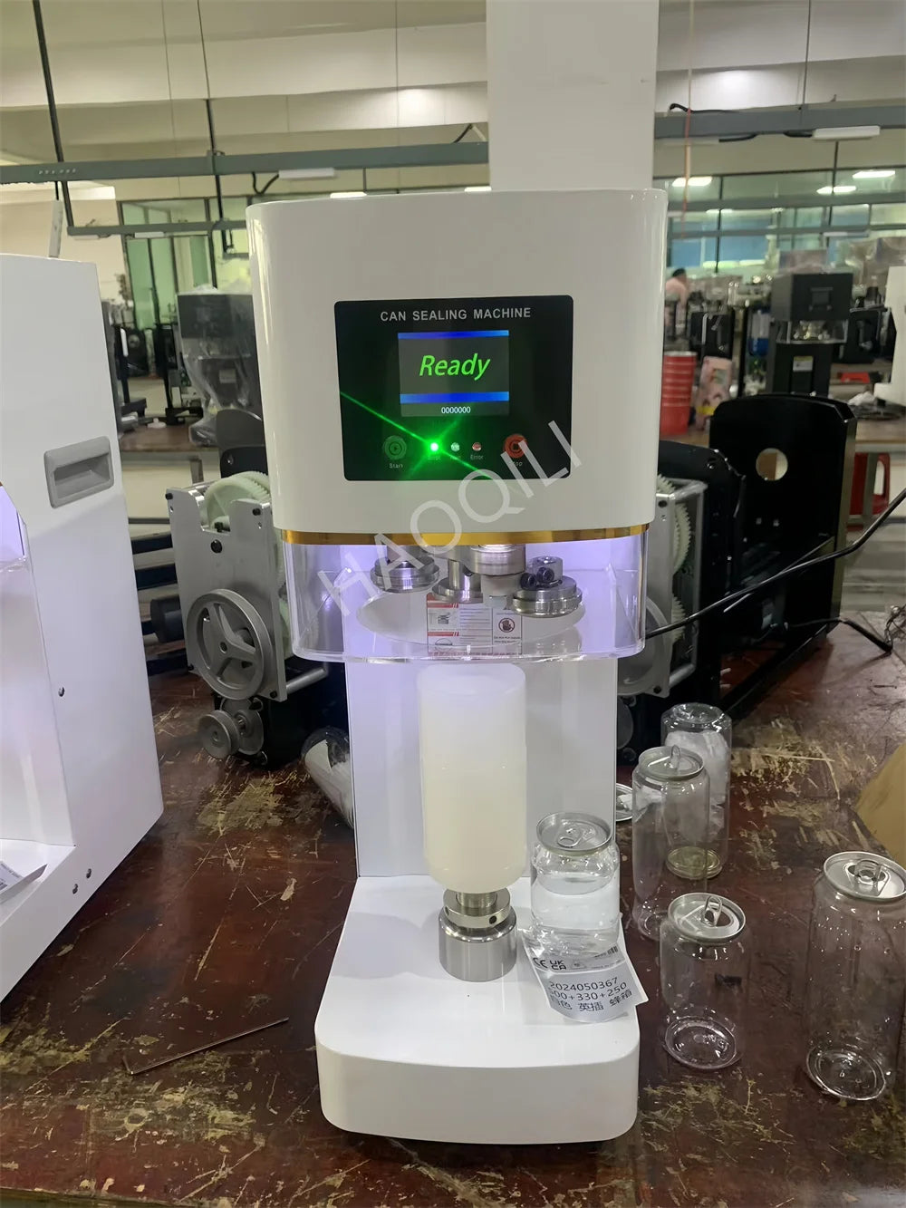 Commercial Can Sealing Machine 330/500/650ml Can Sealer 55mm Caliber Milk Tea Beverage Bottle PET Aluminum Bottle
