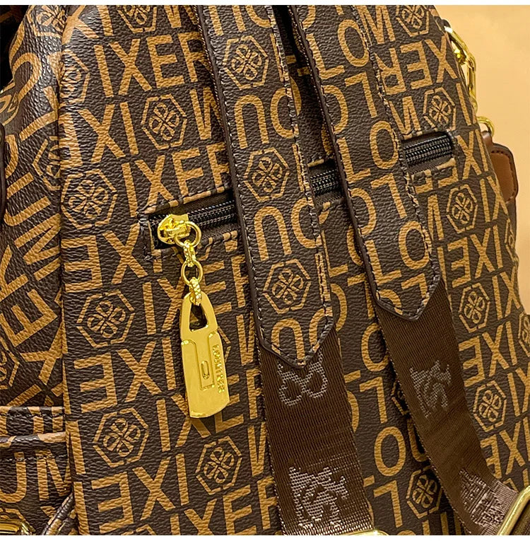 Women’s Fashion Leather Backpack Travel Ready Stylish and durable design, perfect for everyday use, school, or travel.