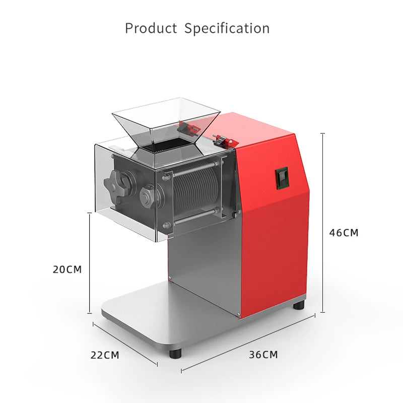 Meat Slicer Commercial Stainless Steel Meat Slicing Machine Meat Shredded Diced Machine 110V 220V