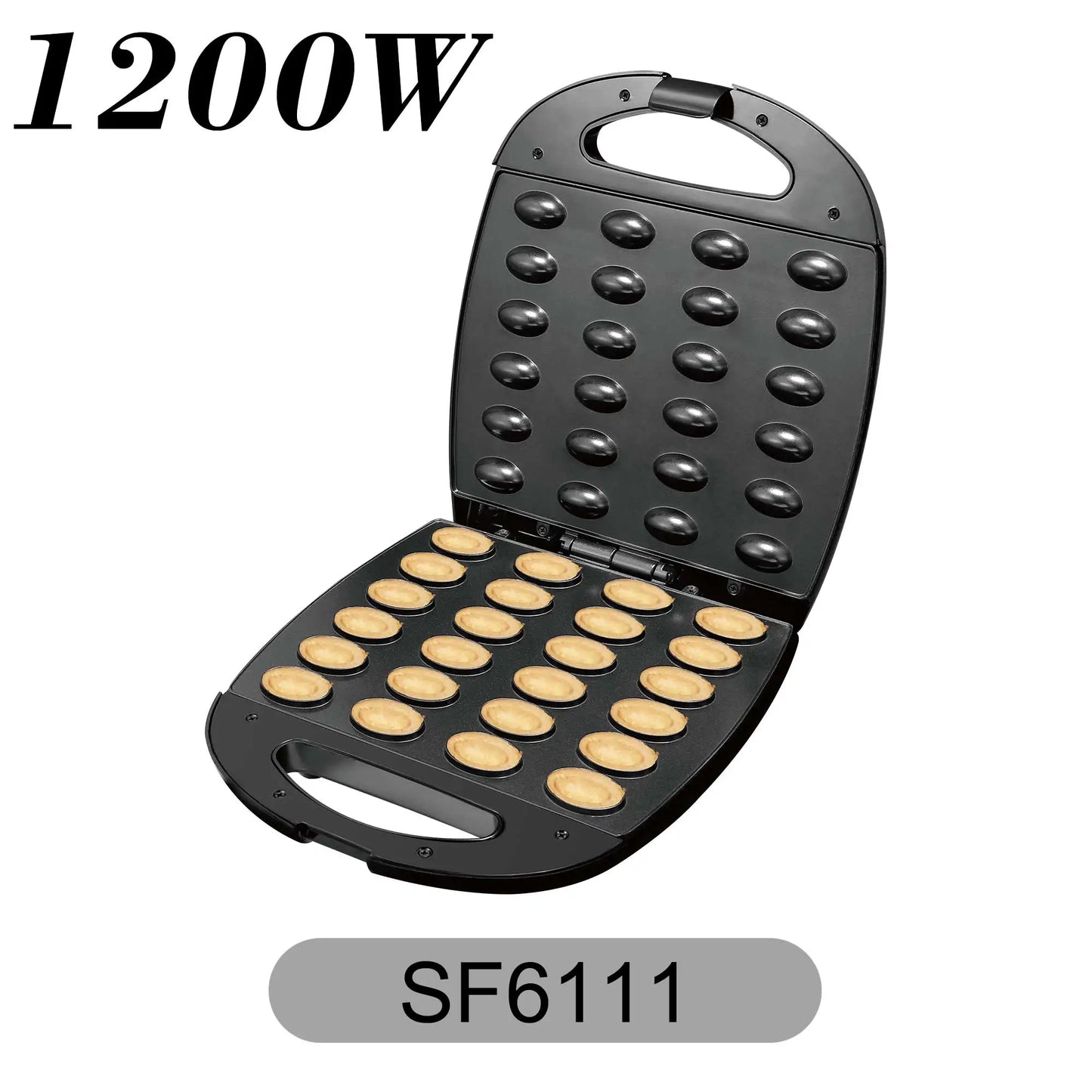 Electric Walnut Cake Waffle Maker 24 Holes Nut Plates Cooking Kitchen Appliances Breakfast Machine Non-stick Iron Pan Sonifer