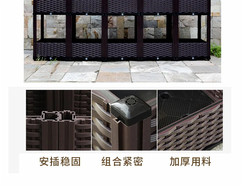 Vegetable Growing Box: Outdoor/Courtyard/Rooftop/Balcony Large Thickened Plastic Planter Trough