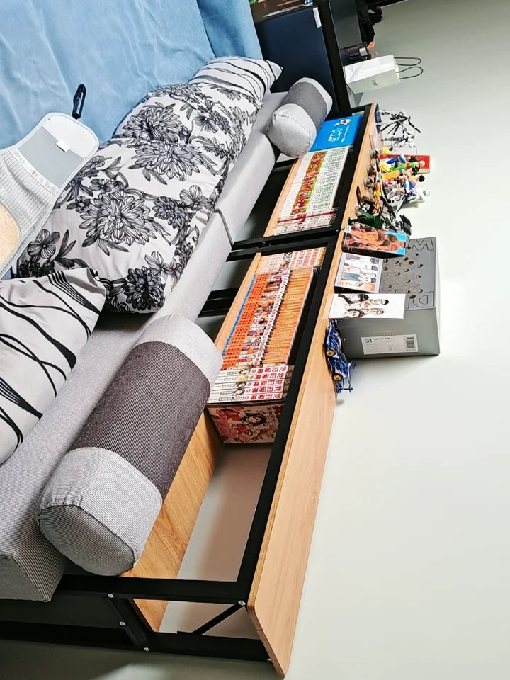 Rear Sofa Gap Table Narrow Side Table Multi-functional Living Room Long Partition Rack Bed Tail Storage Space-Saving Furniture