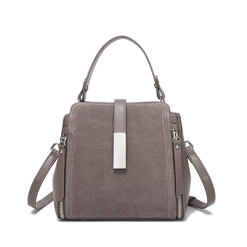 Winter Vintage Suede Leather Women’s Bag – Luxury Cowhide Design Elegant shoulder and crossbody handbag with a timeless vintage look. Soft, durable, and perfect for stylish winter wear.