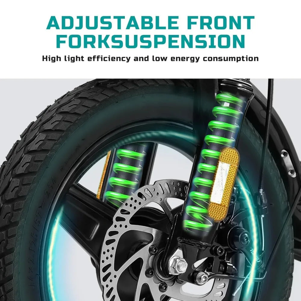 Adults & Teens Folding Electric Bike
560W motor, 48V battery, up to 24 MPH. 3-level pedal assist + throttle, commuter-friendly folding design.
Customizable colors & options perfect for city rides, campus, or daily commute.