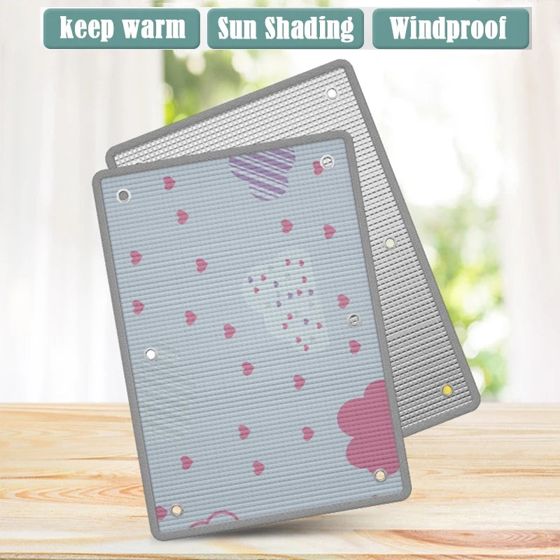 Home Windows Sunshades Anti-UV Aluminum Foil Shading Screen Sunshine Room Shading Board Keep Warm Film Balcony Privacy Pad