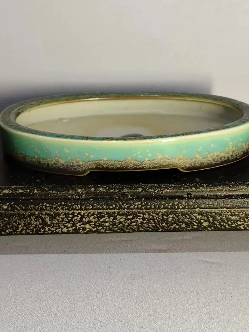 High Quality Mini Oval Glazed Bonsai Pot