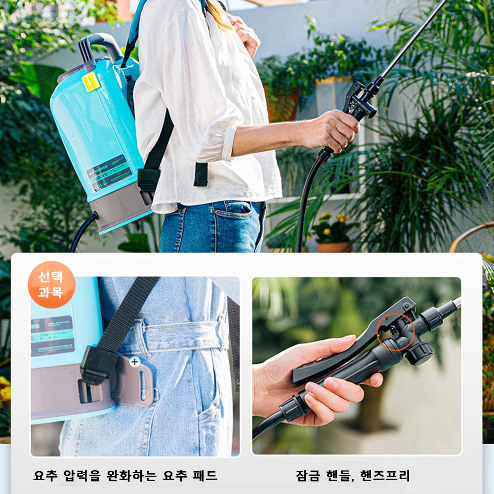 DIVEDEER 8L-10L New Garden Electric Sprayer Double Pump Hybrid Sprayer Household Agricultural Backpack High Pressure Sprayer