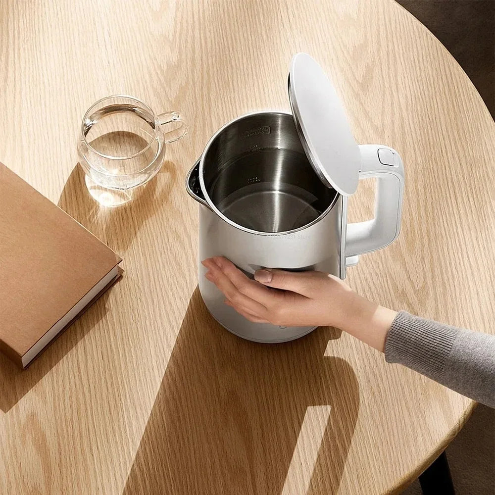 MIJIA Electric Kettle S1 Fast Hot boiling Stainless Water Kettle Teapot 1.7L 1800W Anti-Overheat Quadruple Protection