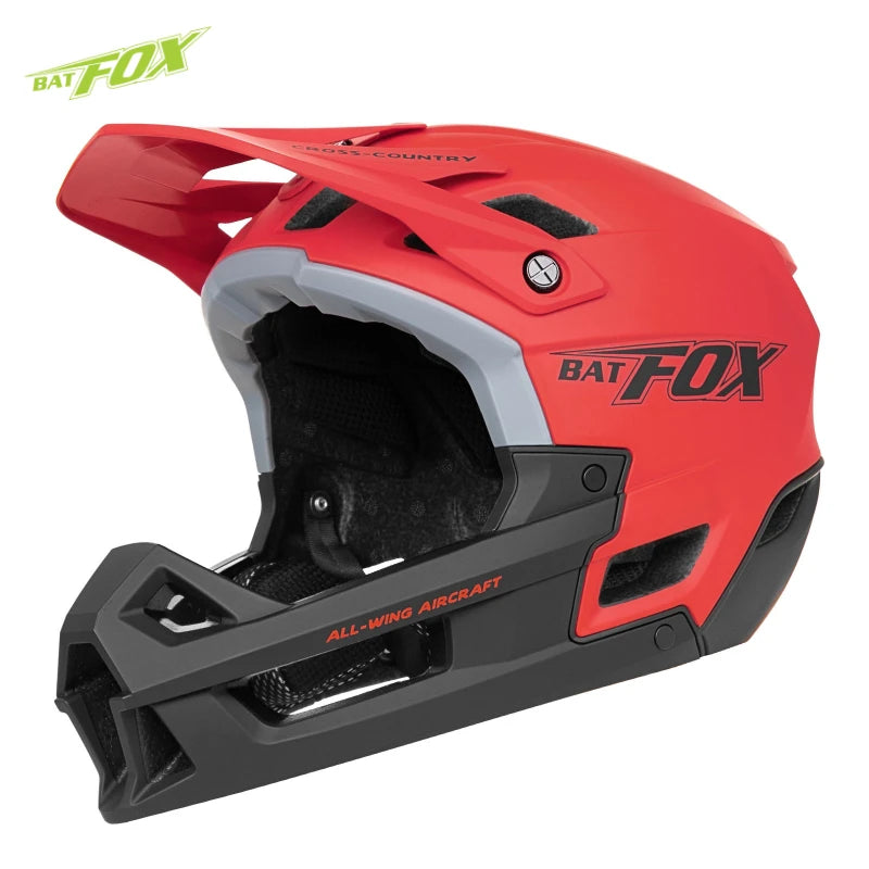 Full-Face Mountain Bike Helmet – Off-Road Certified Integrally molded helmet designed for cycling safety and comfort. Ideal for mountain biking and off-road riding adventures.