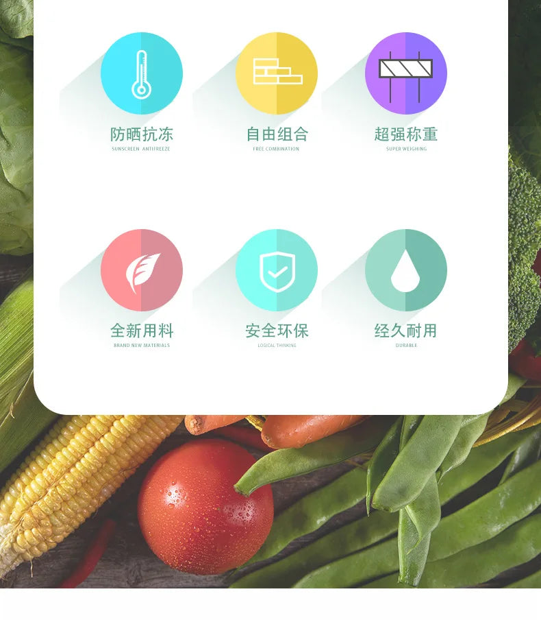 Vegetable Growing Box: Outdoor/Courtyard/Rooftop/Balcony Large Thickened Plastic Planter Trough