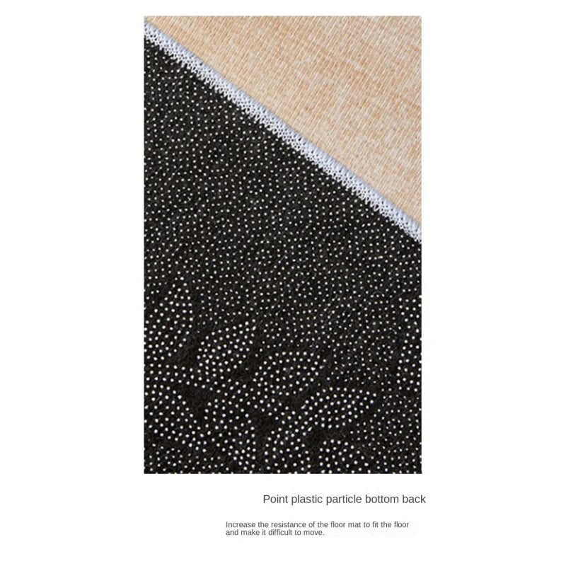 VIKAMA Simple Arched Carpet Office Meeting Room Seat Cushion Bedroom Desk Soundproof and Wear-resistant Floor Mat Home Decor