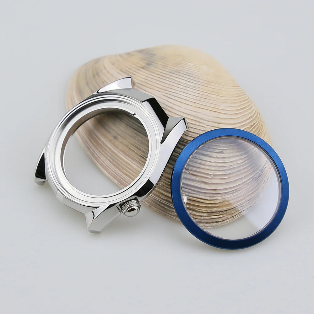 New Car Design 40mm 316L Stainless Steel Fit NH34 NH35 NH36 Movement Sapphire Glass Watch Case