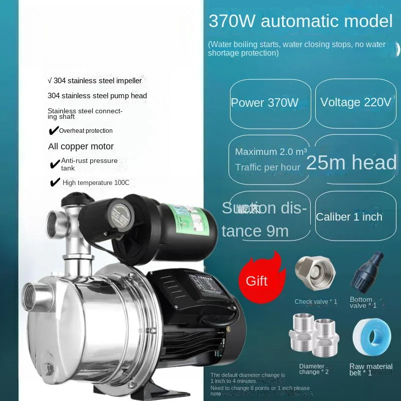 304 Stainless Steel Pump Household Digital Display Constant Pressure Booster Pump Tap Water Self Priming Pump