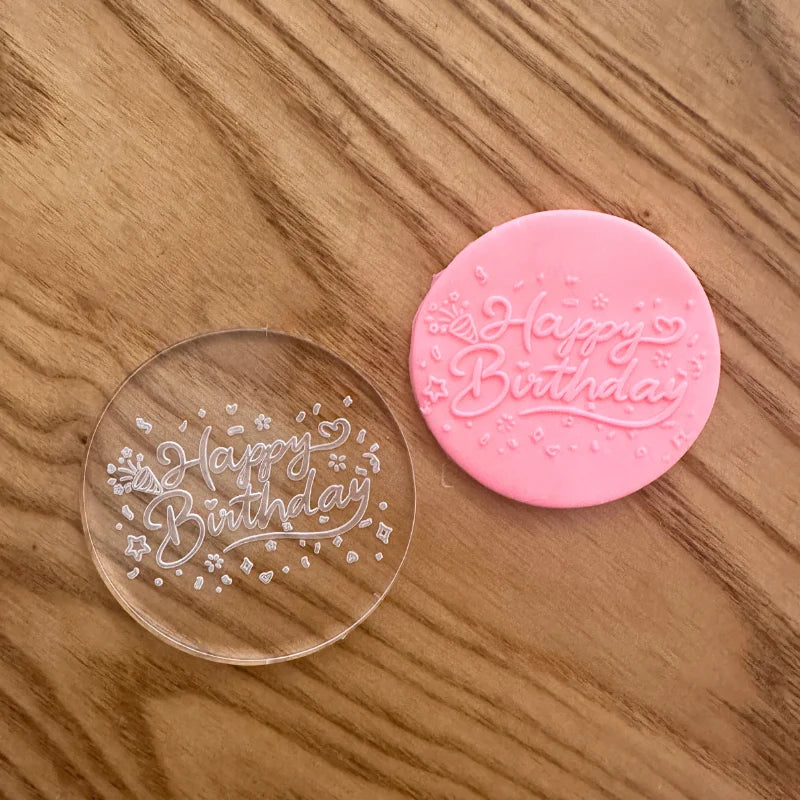 Baby Birthday Party  Acrylic Cookie Emboss, Baby Boy Baby Girl Cookie Stamp, Wild One Fondant Mold Cake Mould Baking Tool