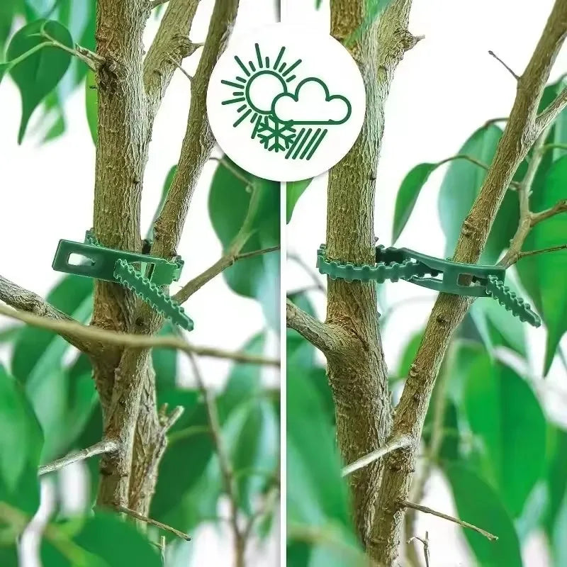 Reusable Plant Cable Ties Garden Adjustable Self-locking Tie Plant Vine Supports Cable Ties Stem Tomato Fastener Wrap Rings Clip