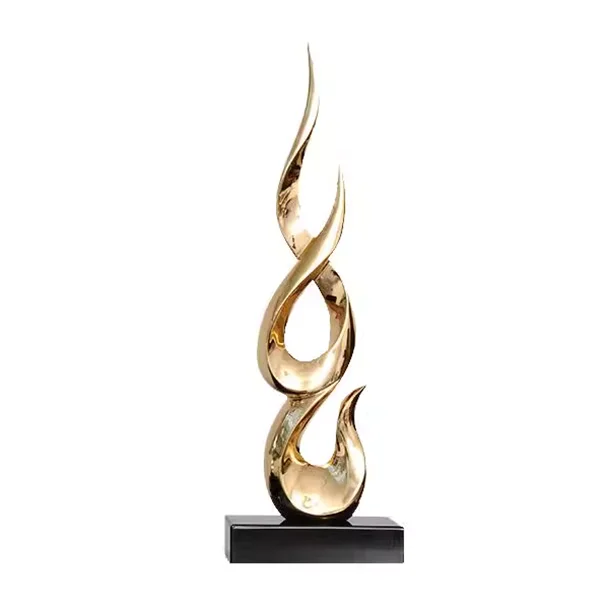 Marble Base Resin Sculpture Fenghshui Decoration Housewarming Gifts Home Livingroom Ornaments Office Study Accessories Crafts