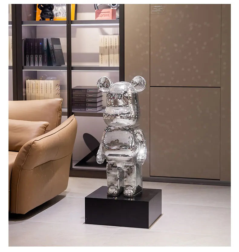 Violent Bear Standing Decoration - Big Piggy Bank for High-End Living Room, Sofa Side Decorative Item, Home Furnishing Ornament
