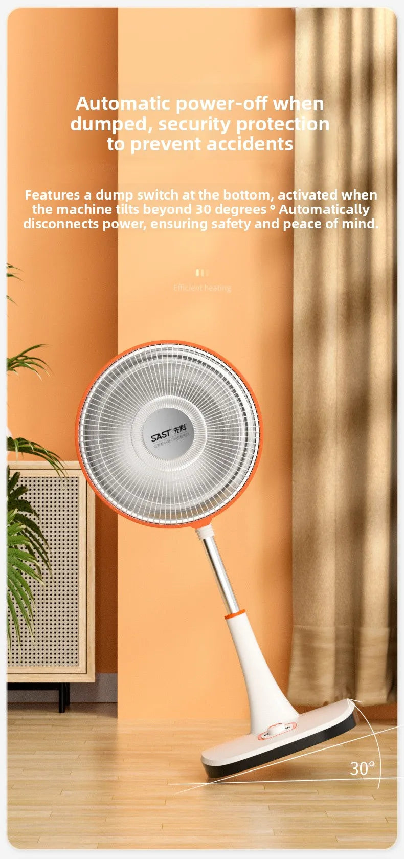 Portable Electric Patio Heater Outdoor Energy Efficient Rapid Heating Silent Compact Camping Balcony Brasero Fire Pit Aquecedor