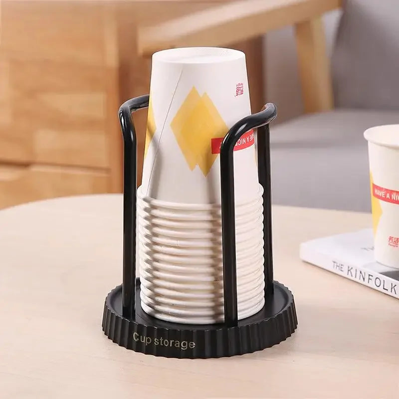 4 PACK Bathroom Cup Dispenser, Plastic Cup Holder, Disposable Cup Holder, Cup Dispenser for Restaurant, Coffee