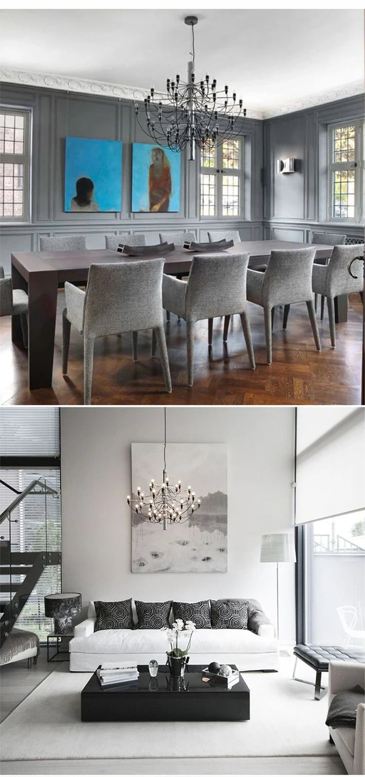 Modern Led Ceiling Chandelier Replica Pendant Lights Luxury Flo Suspension Lamp Living Room Hotel Kitchen Decor Hanging Lustre