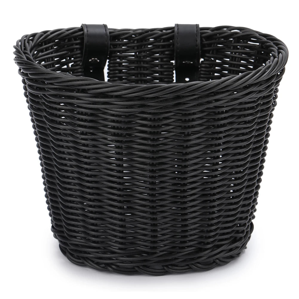 Kids Bike Basket Cycling Handlebar Pouch Bicycle Wicker Baskets Child Scooter Front Storage Basket Children Bike Carrier Bags