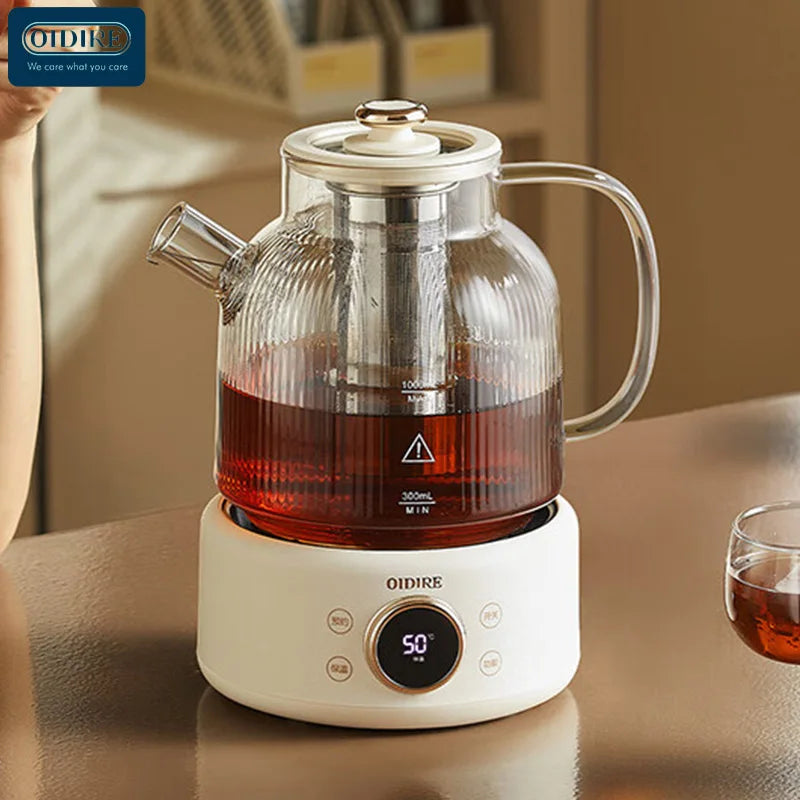 OIDIRE 220v Glass Electric Kettle Health Preserving Pot Tea Maker With Filter Reservation Temperature Adjustable Multi Cooker