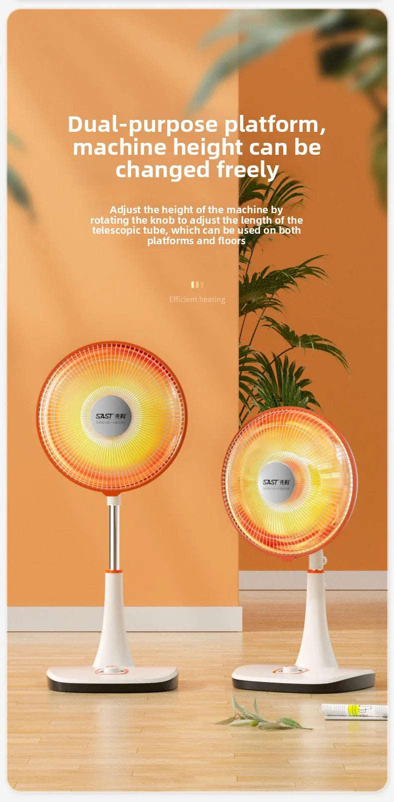 Portable Electric Patio Heater Outdoor Energy Efficient Rapid Heating Silent Compact Camping Balcony Brasero Fire Pit Aquecedor