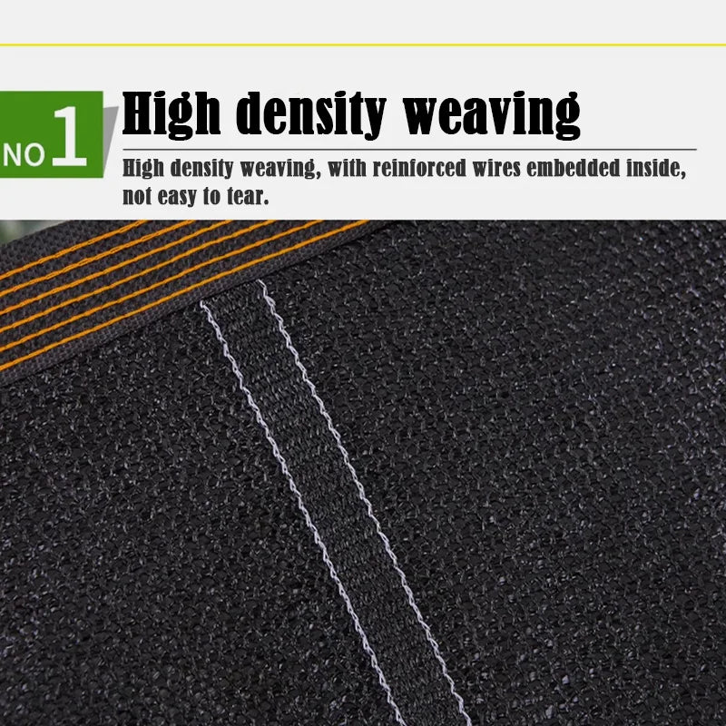 6X6m Black Shade Cloth with Grommets Sunblock Mesh Cover Anti-UV Garden Balcony Plant Sunshade Net Outdoor Greenhouse﻿﻿﻿﻿﻿﻿﻿﻿﻿﻿