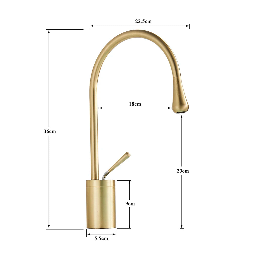 Modern Basin Faucet Bathroom Sink Faucets 360 Rotation Deck Mounted Bathroom Faucet Hot Cold Water Tap Crane For Kitchen Or Bath
