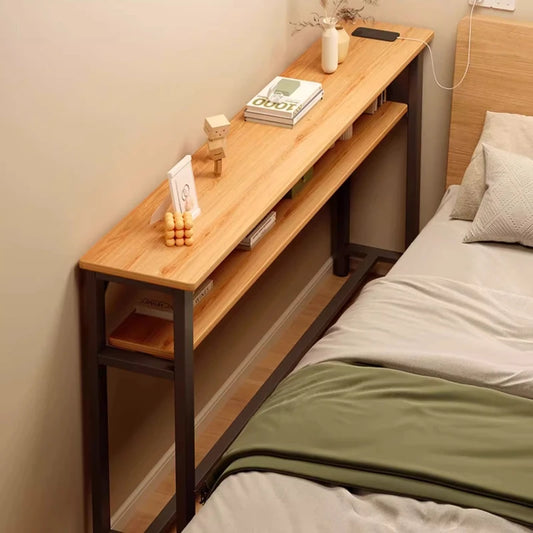 Rear Sofa Gap Table Narrow Side Table Multi-functional Living Room Long Partition Rack Bed Tail Storage Space-Saving Furniture